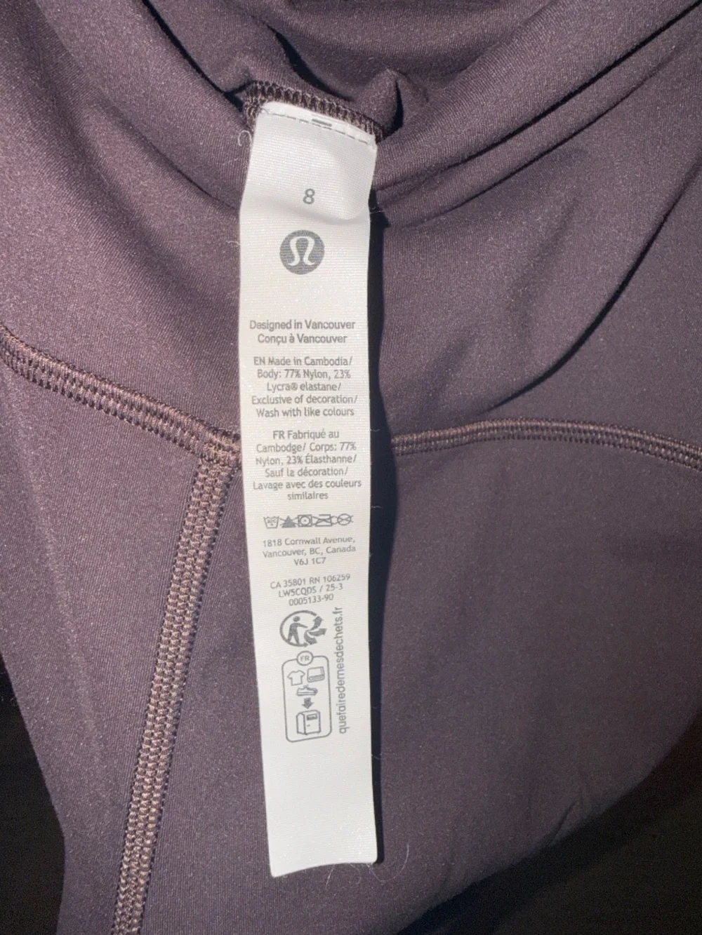 Lululemon Wunder Train 25” Leggings Size 8 + Bra 5pc Bundle